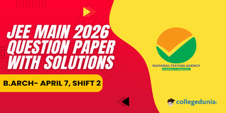 JEE Mains 2026 April 7 Shift 2 B.Arch Question Paper with Solutions PDF : Available Here